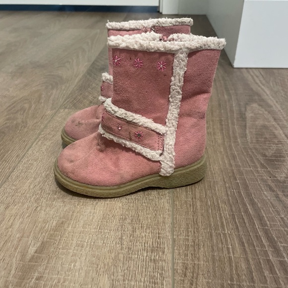 Pink toddler boots -size 7 - Picture 1 of 2